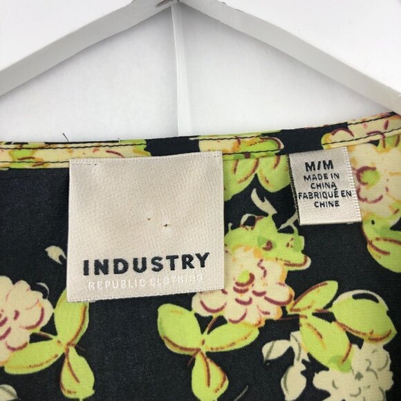 Industry Mangostan Long Sleeve Floral Print Wrap Blouse Size Medium - Picture 7 of 16